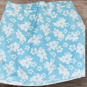 ANGEL FISH EUC GIRLS BLUE FLORAL SKORT BOTTOMS SIZE 3T